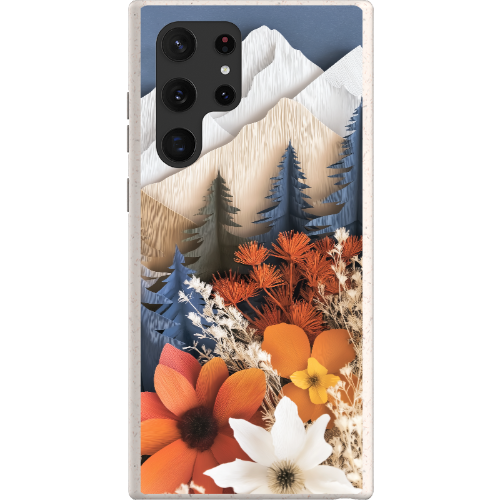 Paper Floral Mountain Bio Case