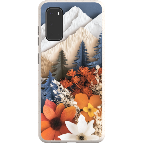 Paper Floral Mountain Bio Case