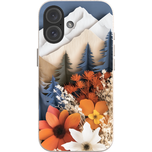 Paper Floral Mountain Bio Case