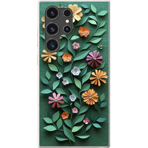 Paper Cut Colorful Floral Bio Case