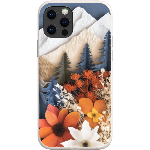 Paper Floral Mountain Bio Case