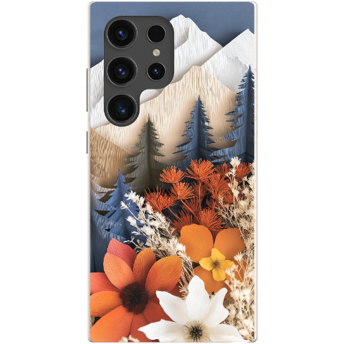 Paper Floral Mountain Bio Case