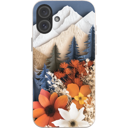 Paper Floral Mountain Bio Case