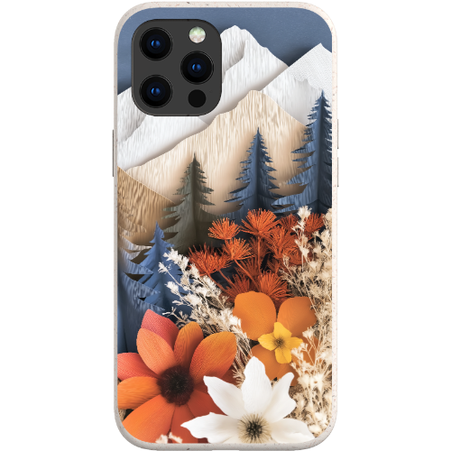 Paper Floral Mountain Bio Case