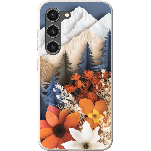Paper Floral Mountain Bio Case
