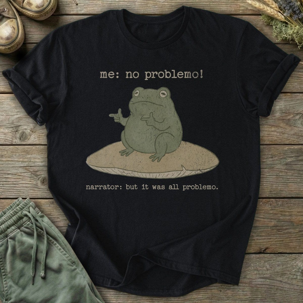 Printify T-Shirt No Problemo Frog T-Shirt