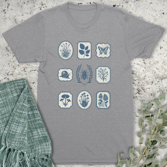 Single Color Stamp Badge T-Shirt