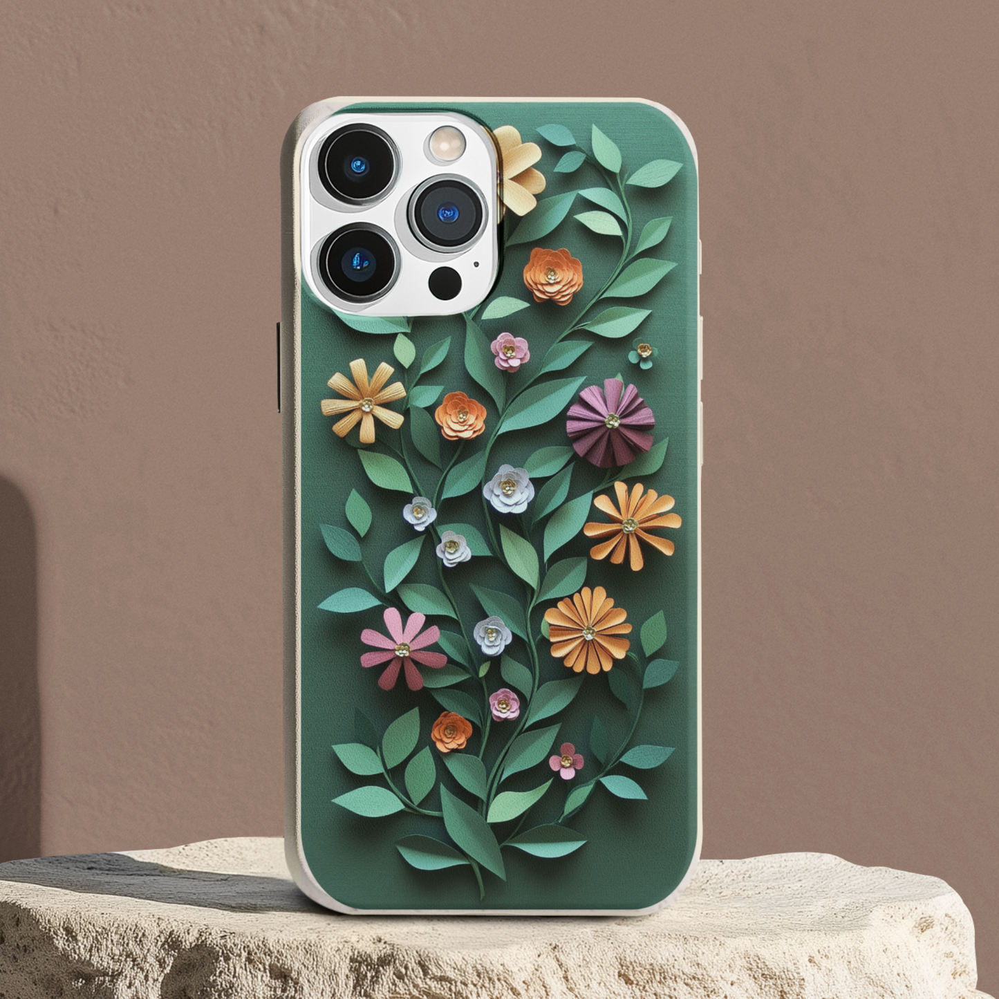 Paper Cut Colorful Floral Bio Case