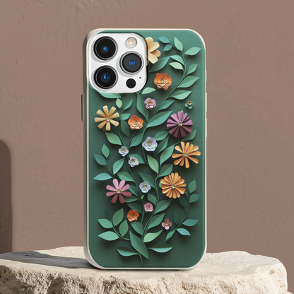 Paper Cut Colorful Floral Bio Case