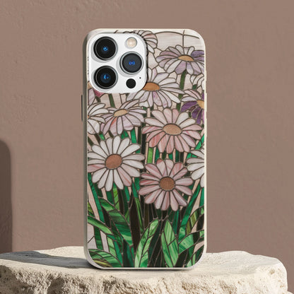 Daisy Stained Glass Bio Case