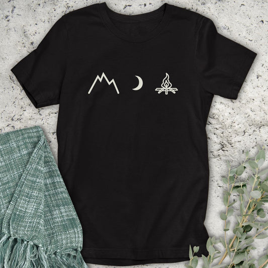 Mountain Campfire Nights Textless T-Shirt