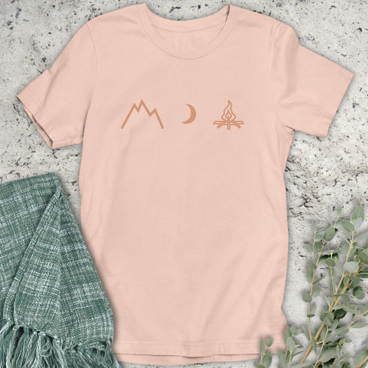 Mountain Campfire Nights Textless T-Shirt
