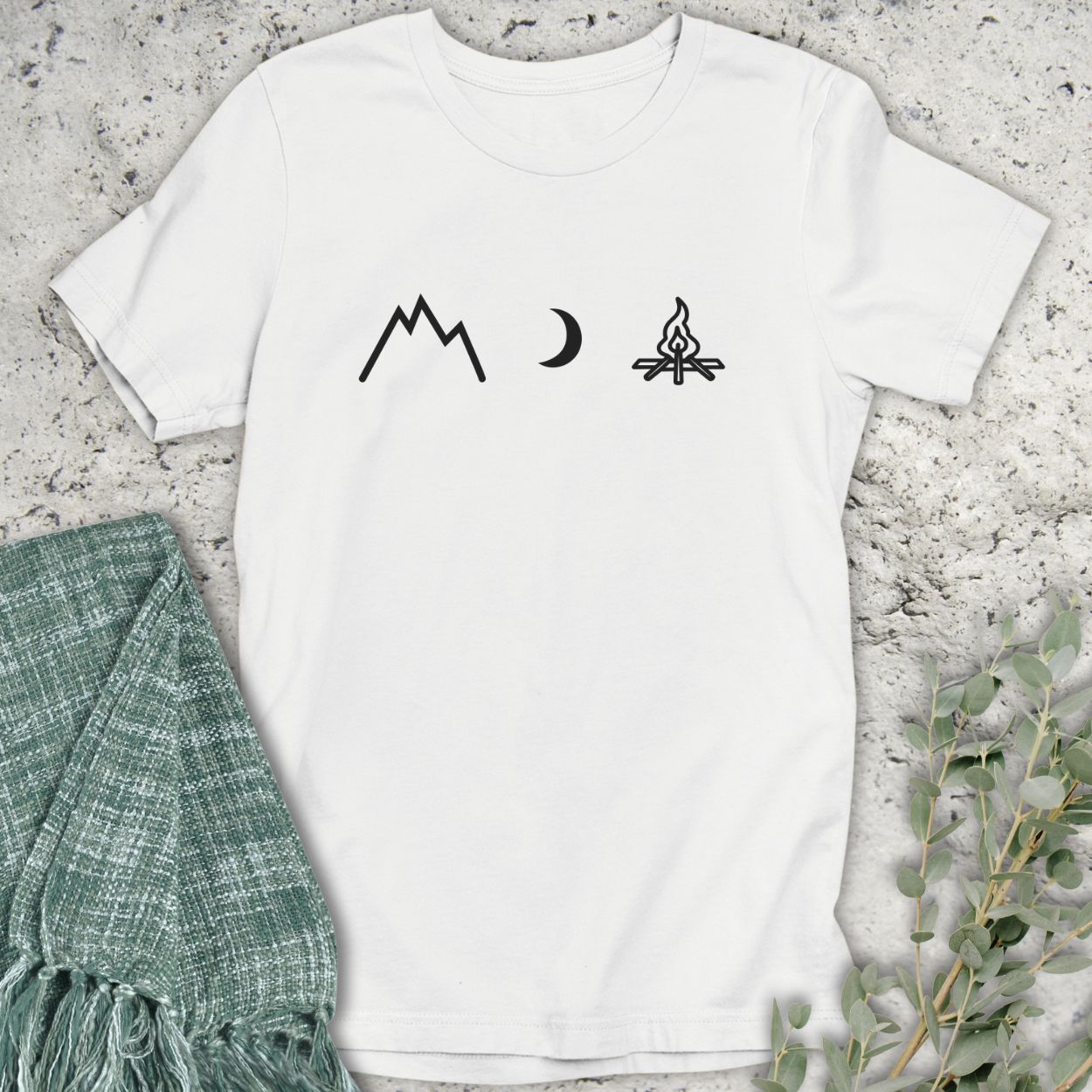 Mountain Campfire Nights Textless T-Shirt
