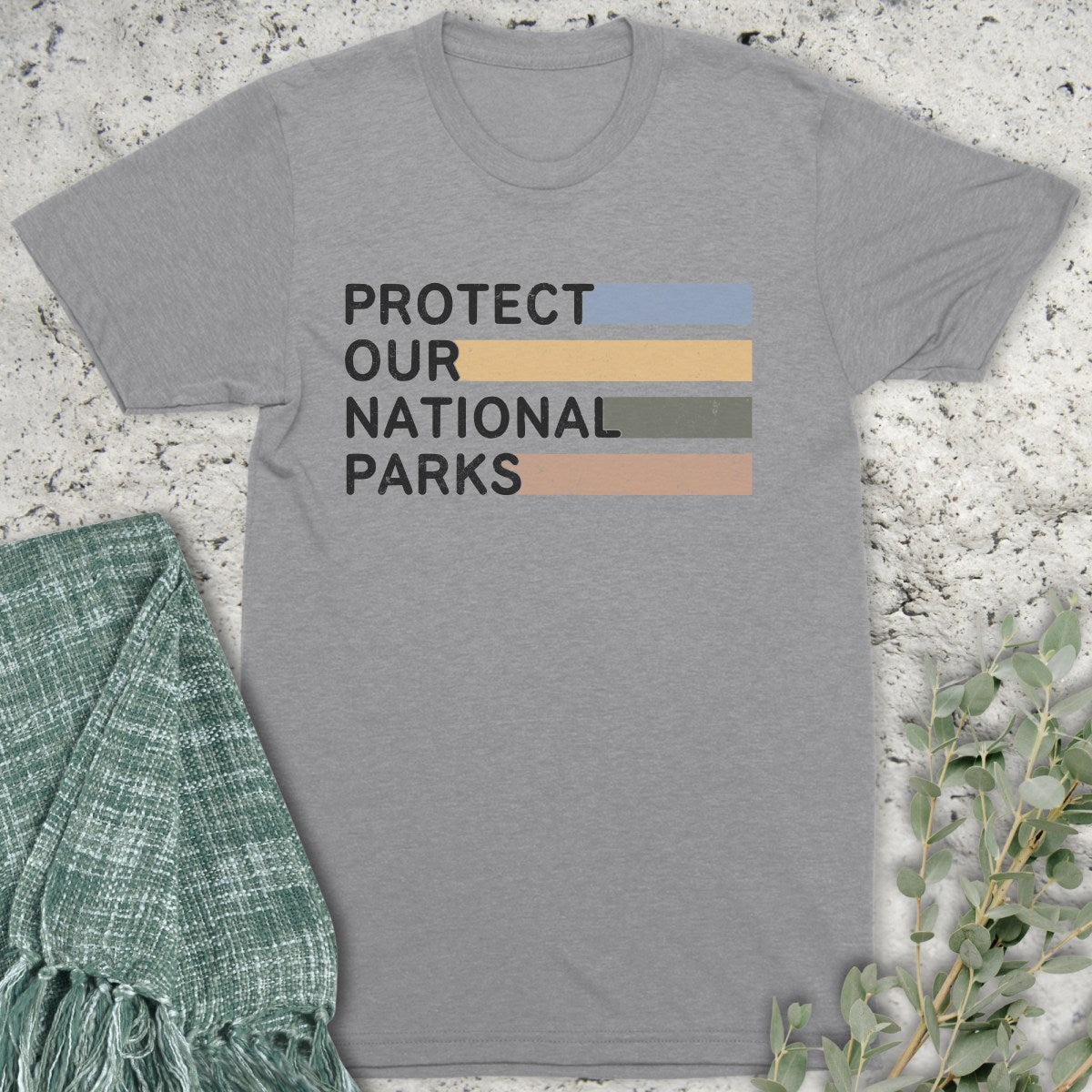 Striped Protect Parks T-Shirt