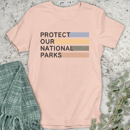 Striped Protect Parks T-Shirt