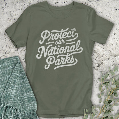 Protect National Parks Script T-Shirt