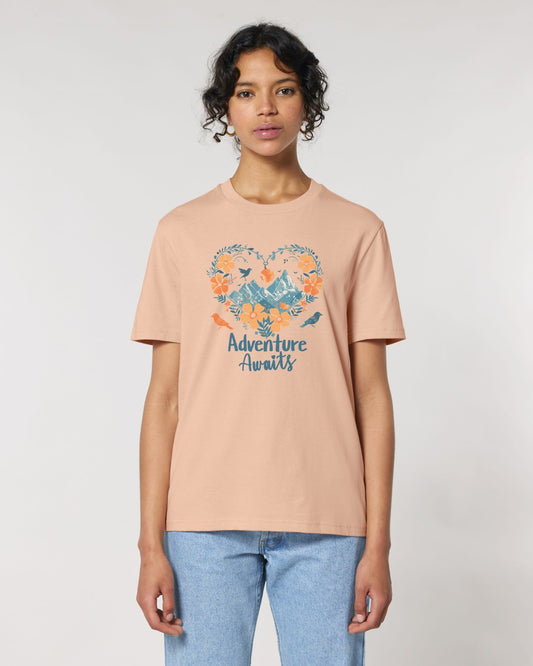 Orange Heart Adventure Awaits T-Shirt
