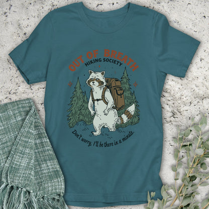 Albino Racoon Hiking Society T-Shirt