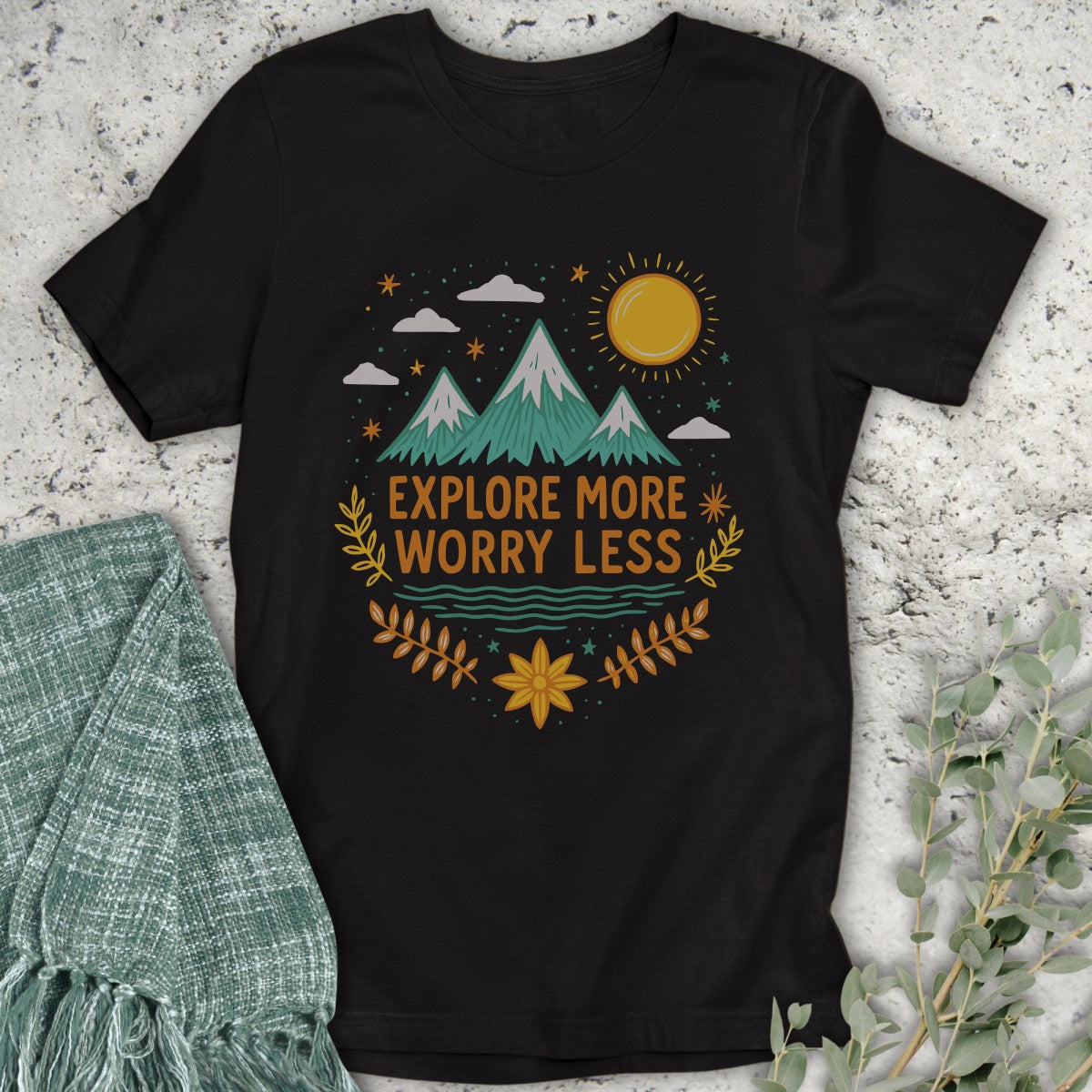 Stars Explore More Worry Less T-Shirt
