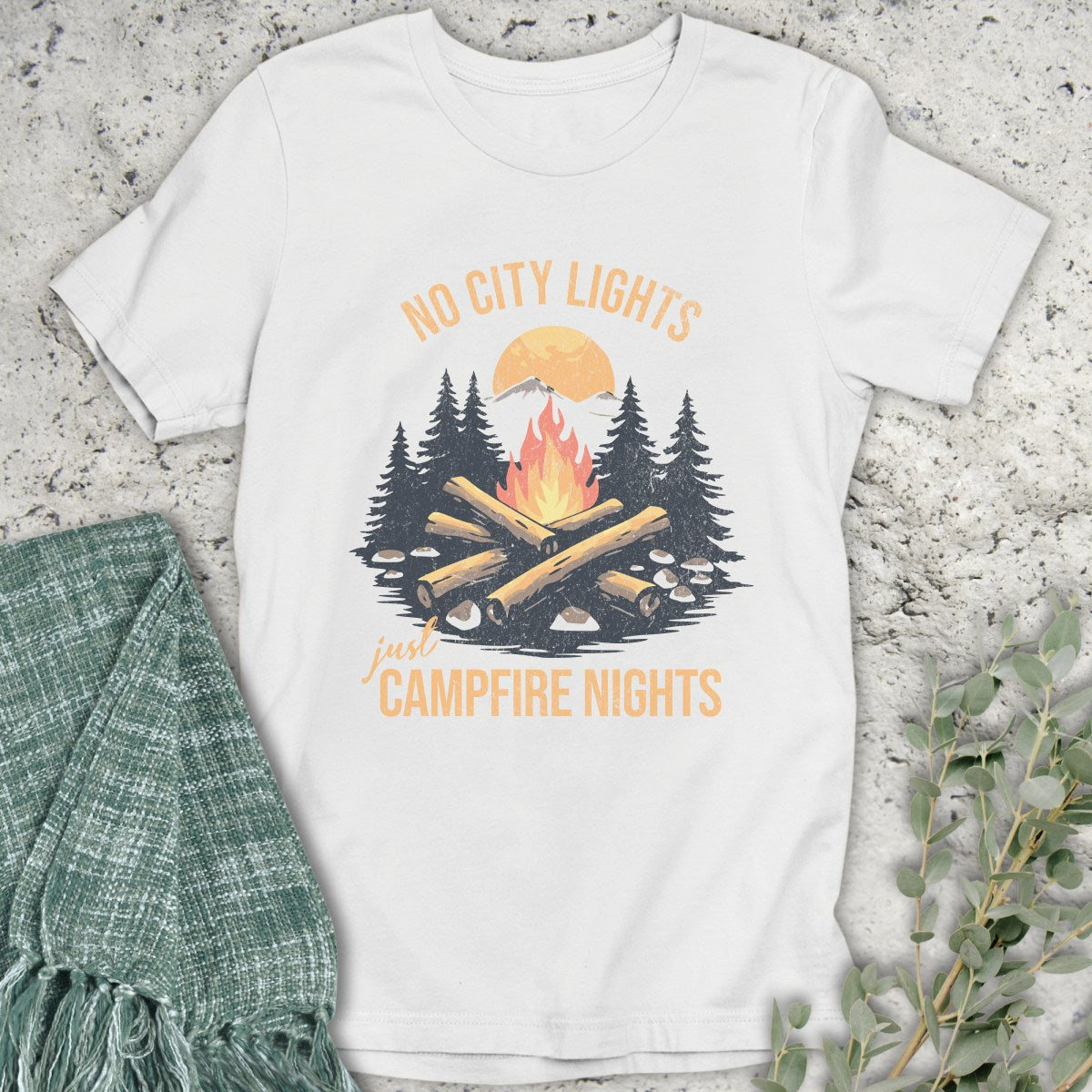 No City Lights Campfire T-Shirt