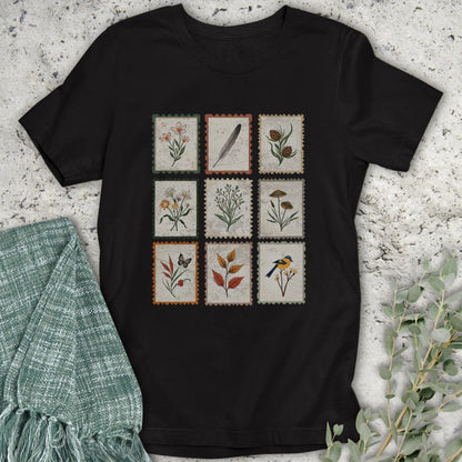 Vintage Nature Stamps T-Shirt