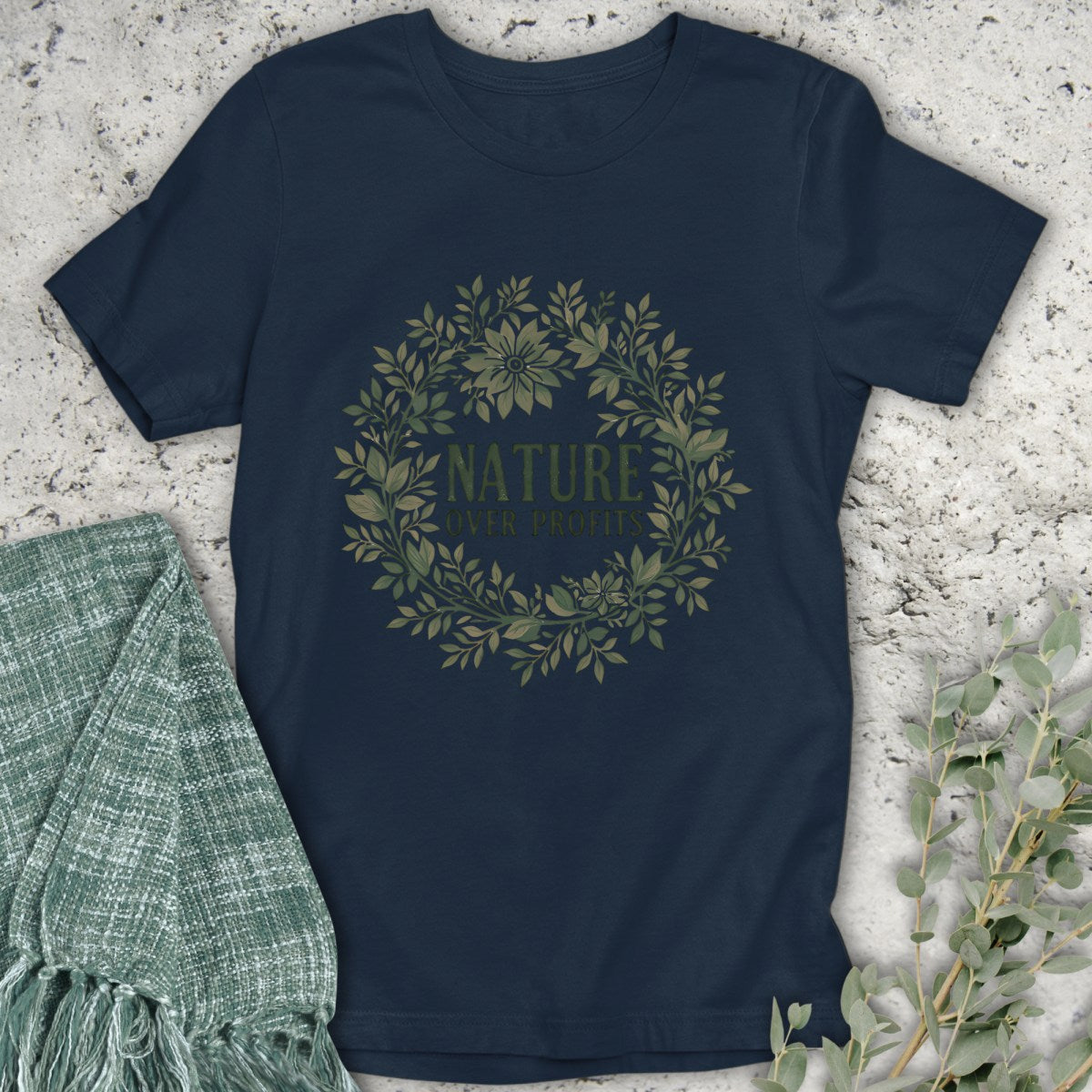 Nature Over Profits Wreath T-Shirt