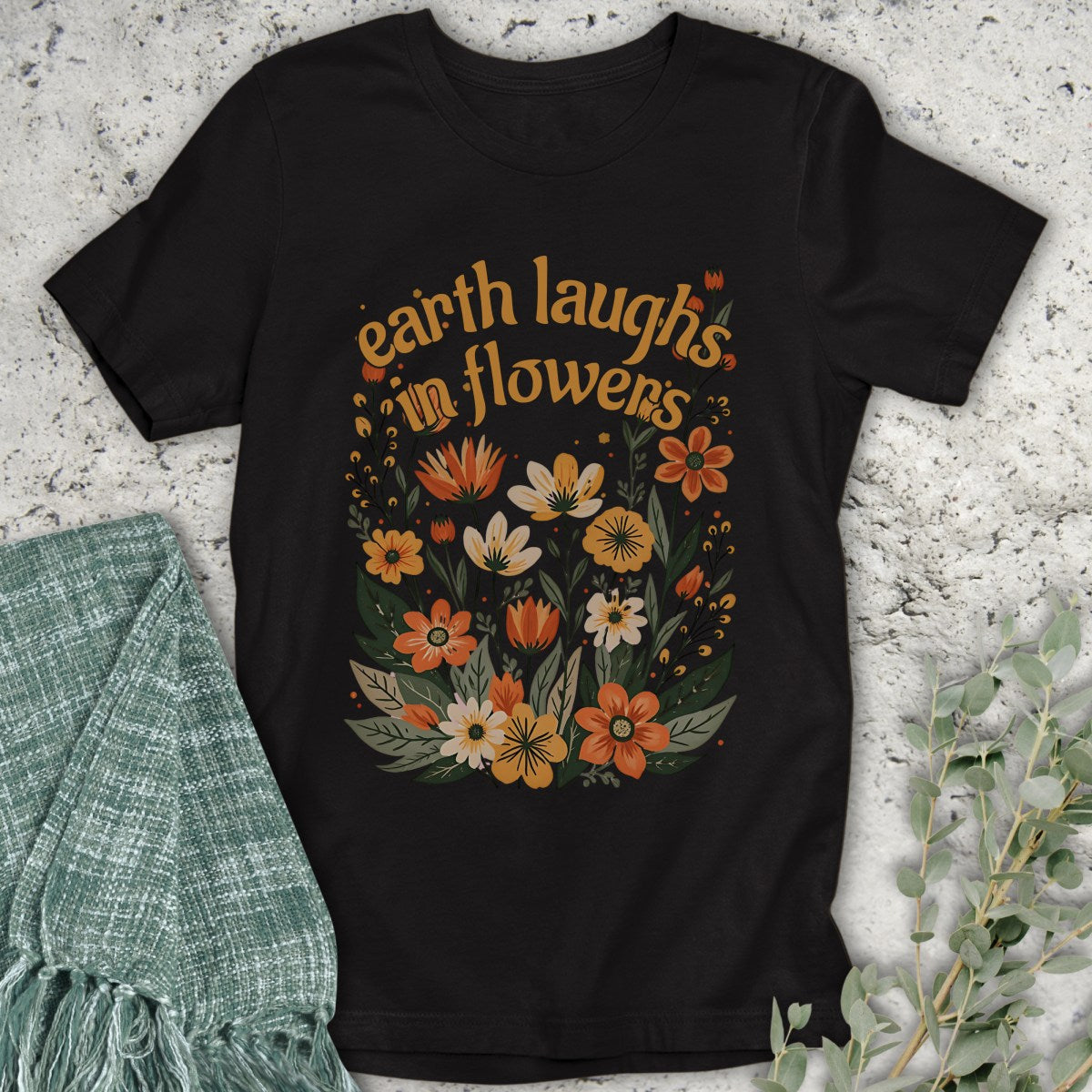 Earth Laughs Boho T-Shirt