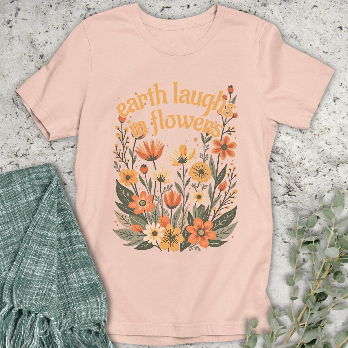 Earth Laughs Boho T-Shirt