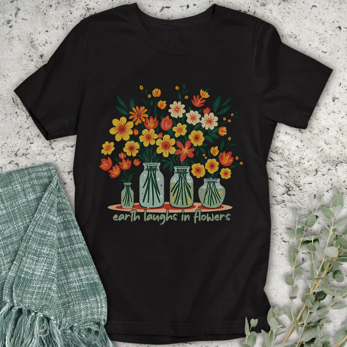 Earth Laughs Vases T-Shirt