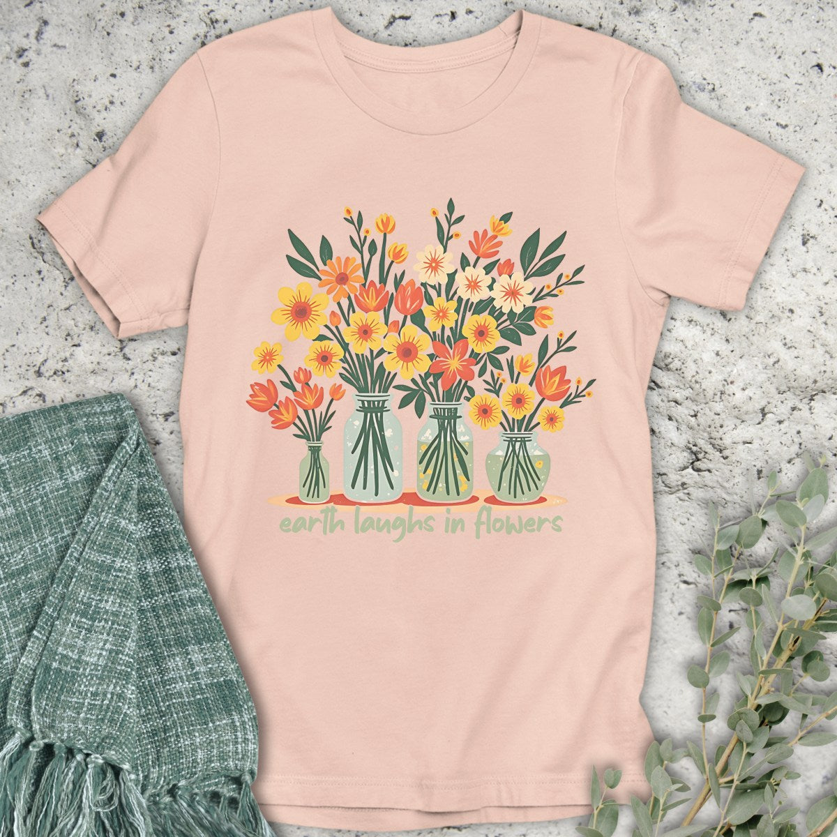 Earth Laughs Vases T-Shirt