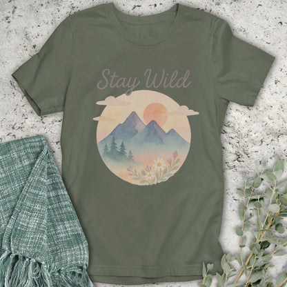 Stay Wild Watercolor T-Shirt