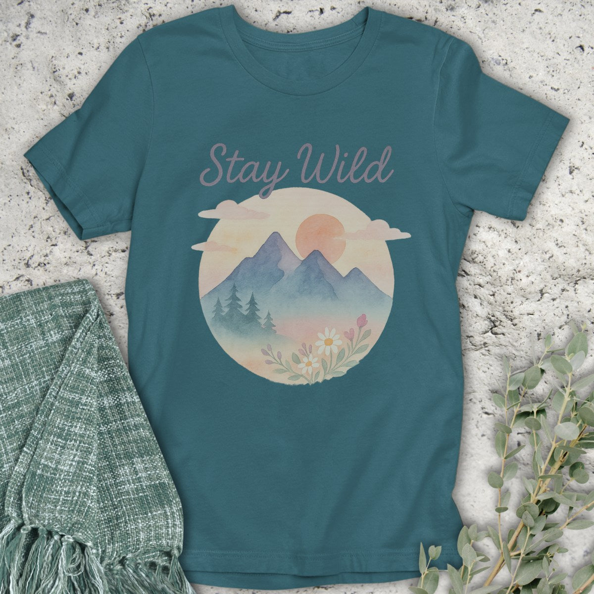 Stay Wild Watercolor T-Shirt