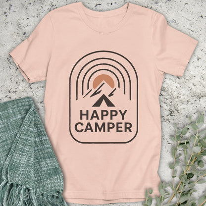Happy Camper Line Art T-Shirt