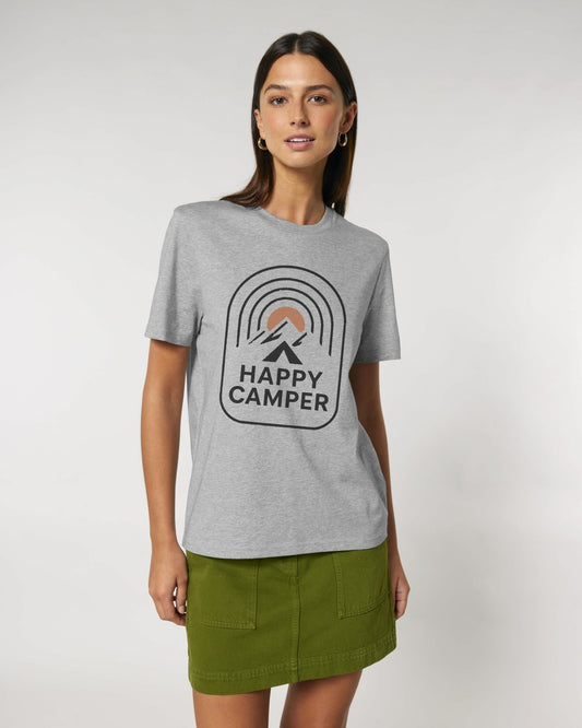 Happy Camper Line Art T-Shirt