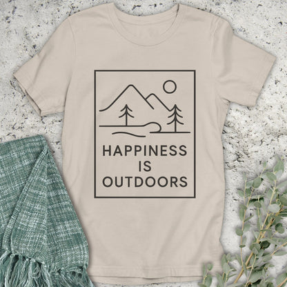 Happiness Is Outdoors Line T-Shirt