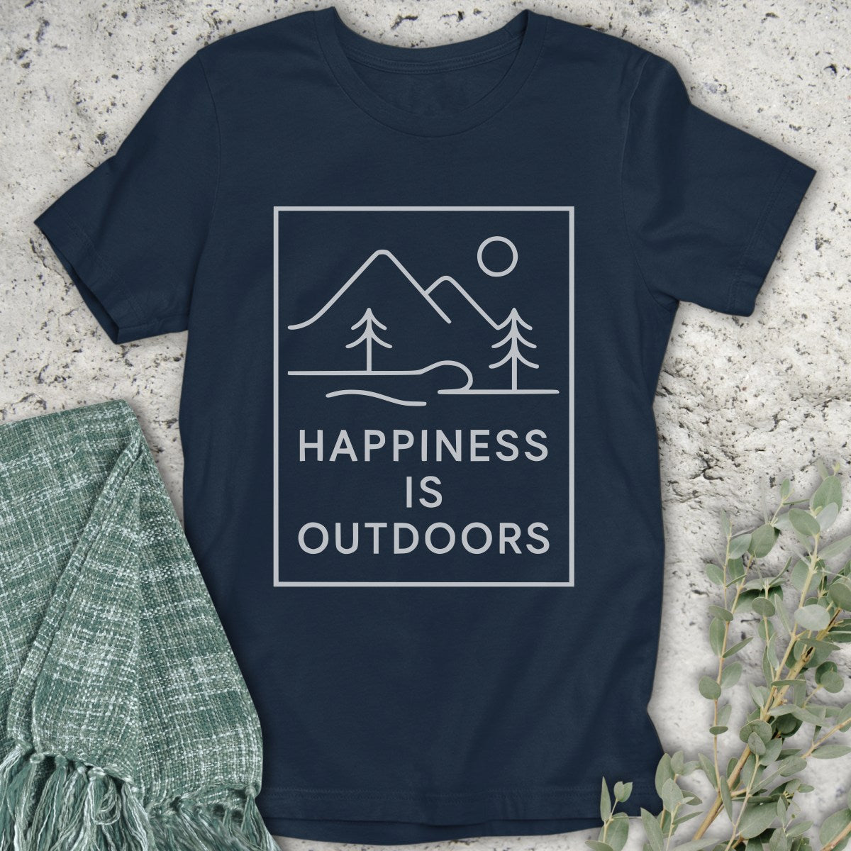 Happiness Is Outdoors Line T-Shirt