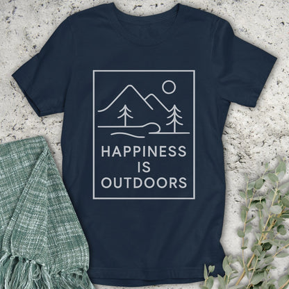 Happiness Is Outdoors Line T-Shirt