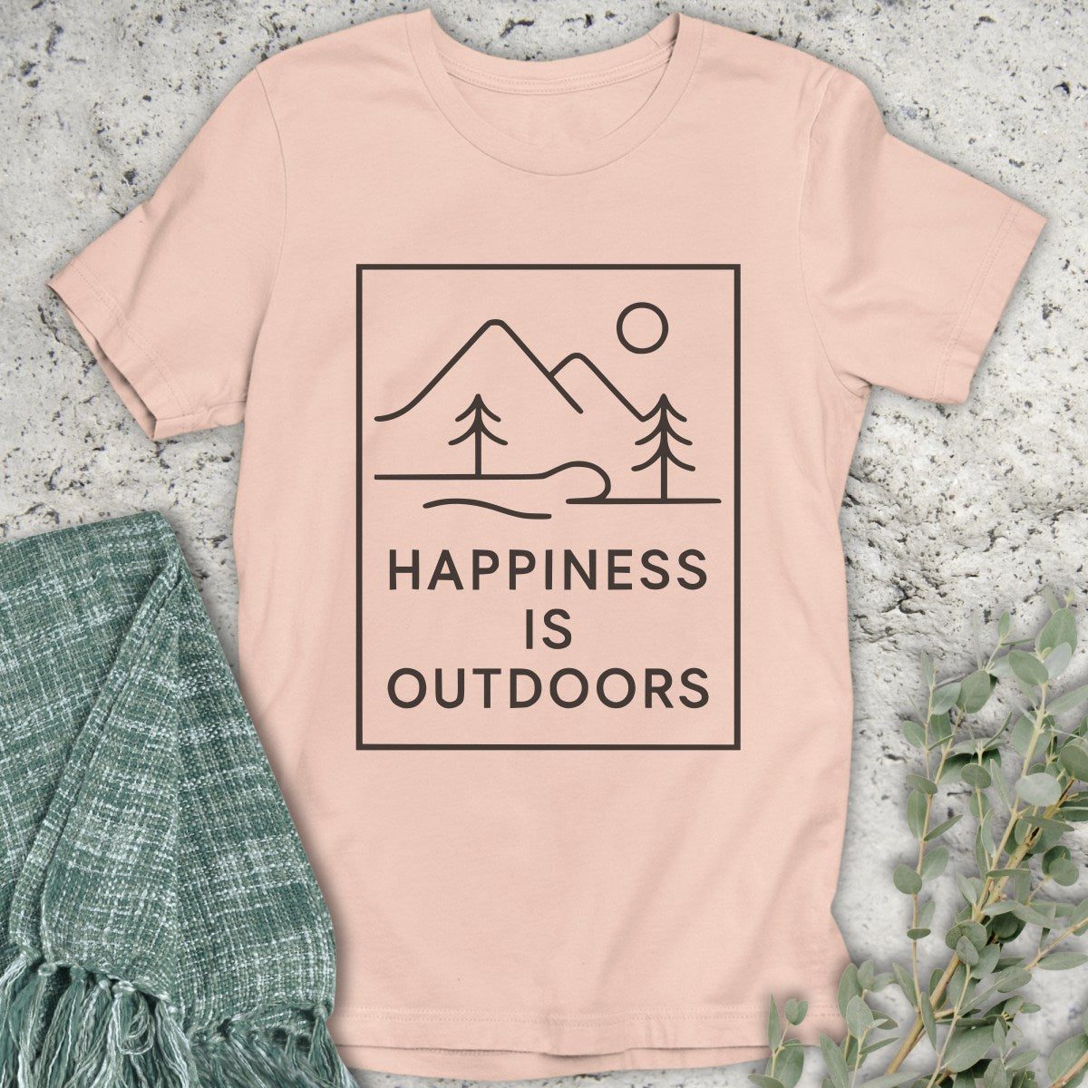 Happiness Is Outdoors Line T-Shirt