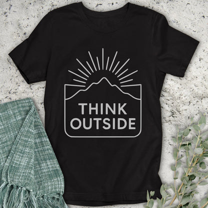 Think Outside Line Art T-Shirt