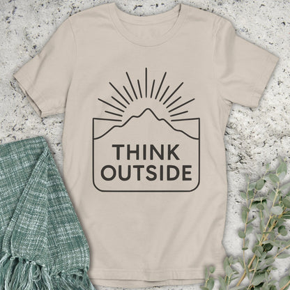 Think Outside Line Art T-Shirt