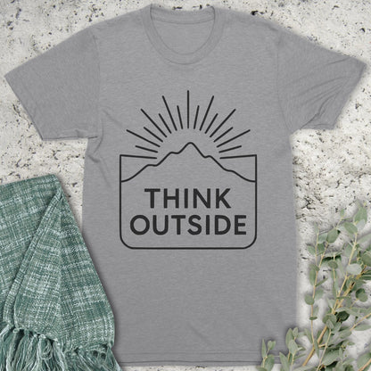 Think Outside Line Art T-Shirt