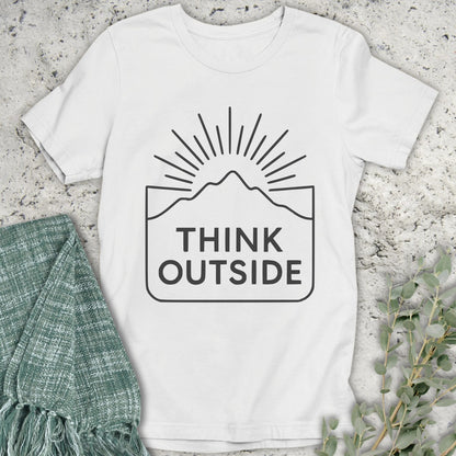 Think Outside Line Art T-Shirt