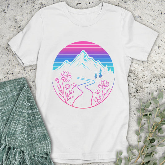 Neon-ish Mountain T-Shirt