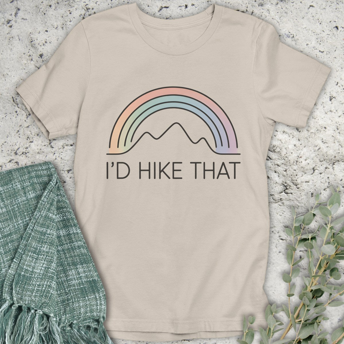 I'd Hike That Rainbow T-Shirt