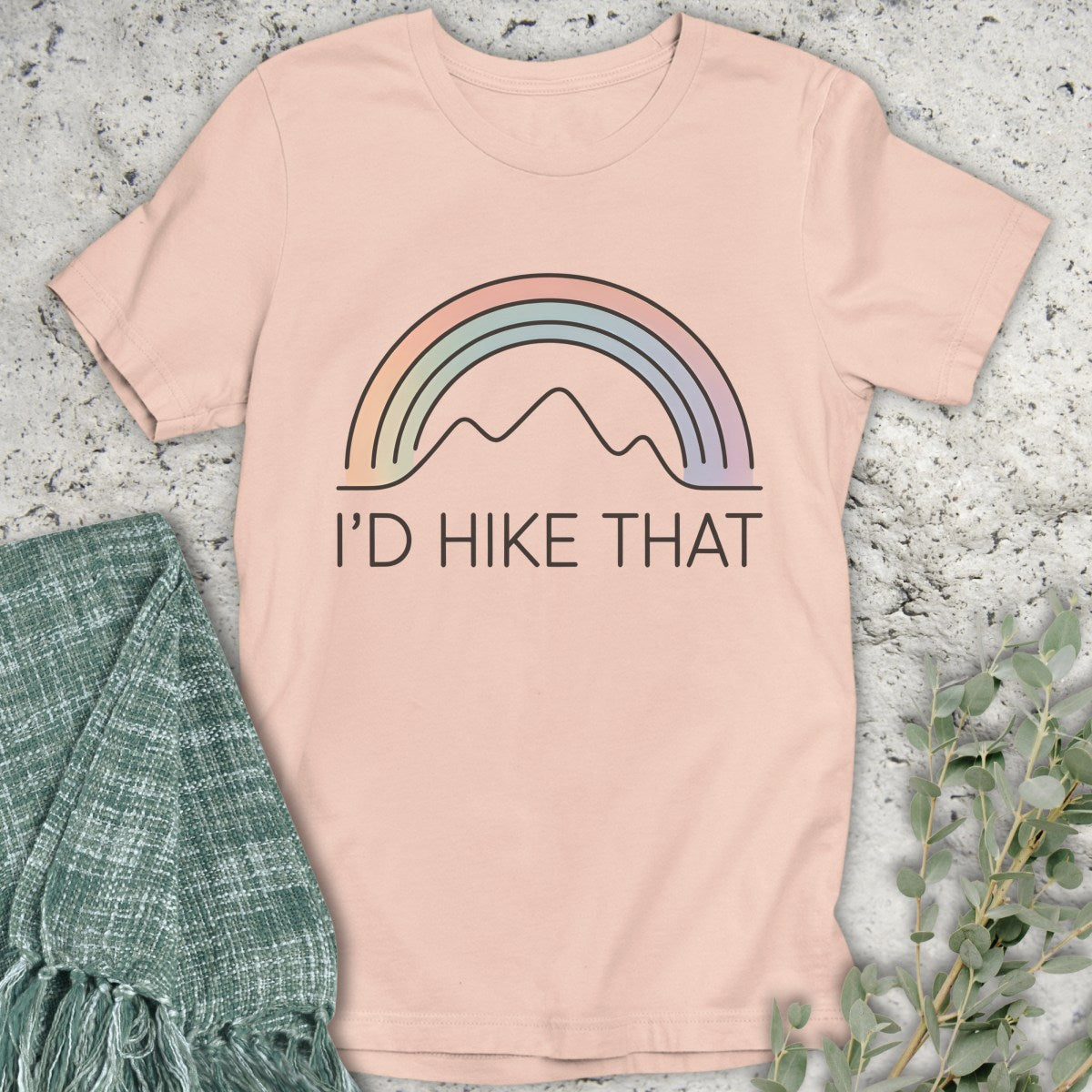 I'd Hike That Rainbow T-Shirt