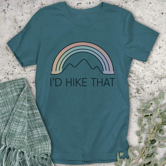 I'd Hike That Rainbow T-Shirt