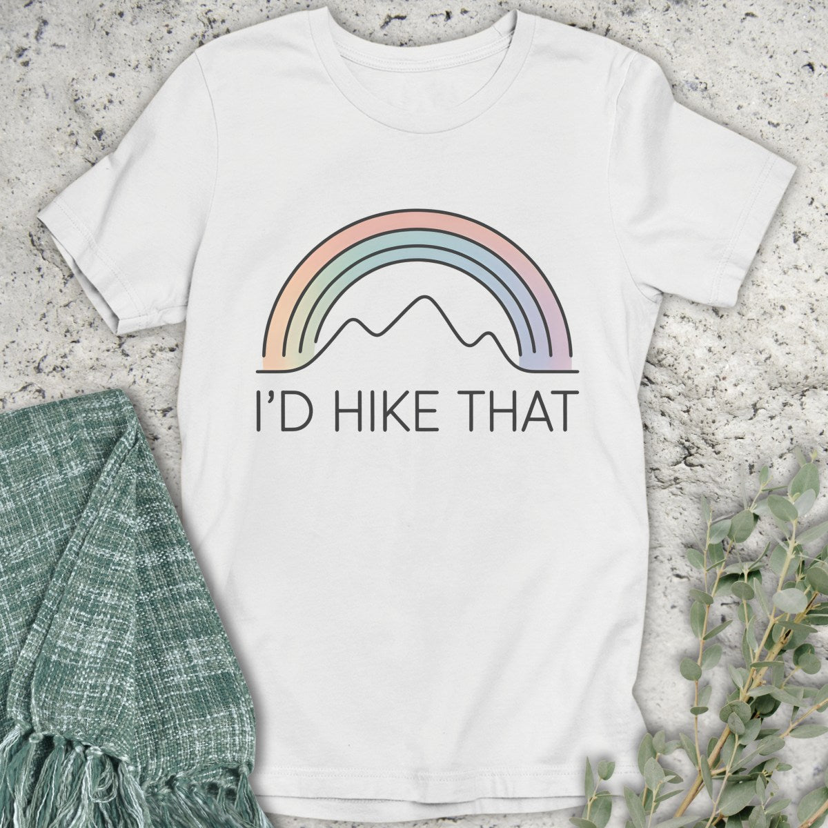 I'd Hike That Rainbow T-Shirt