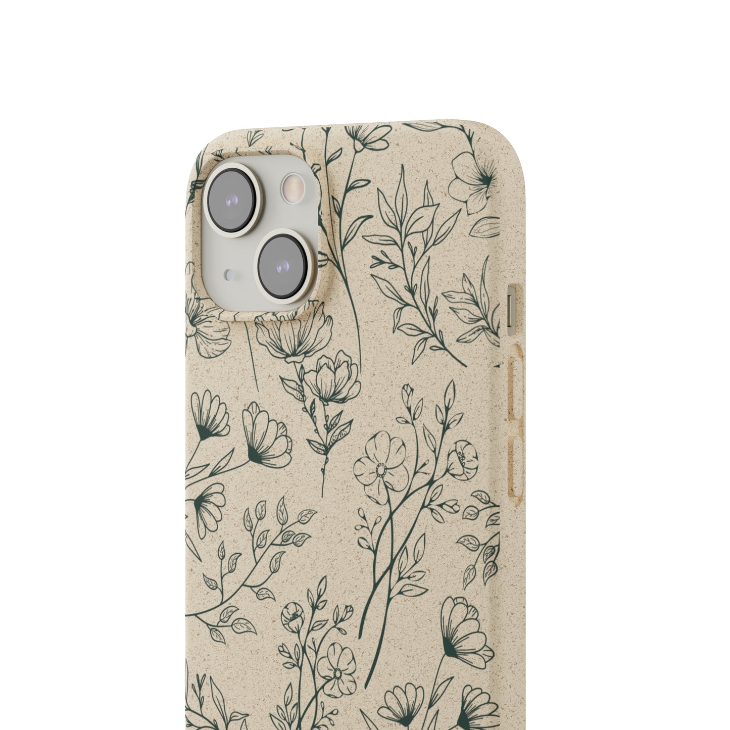 Green Floral Bio Case