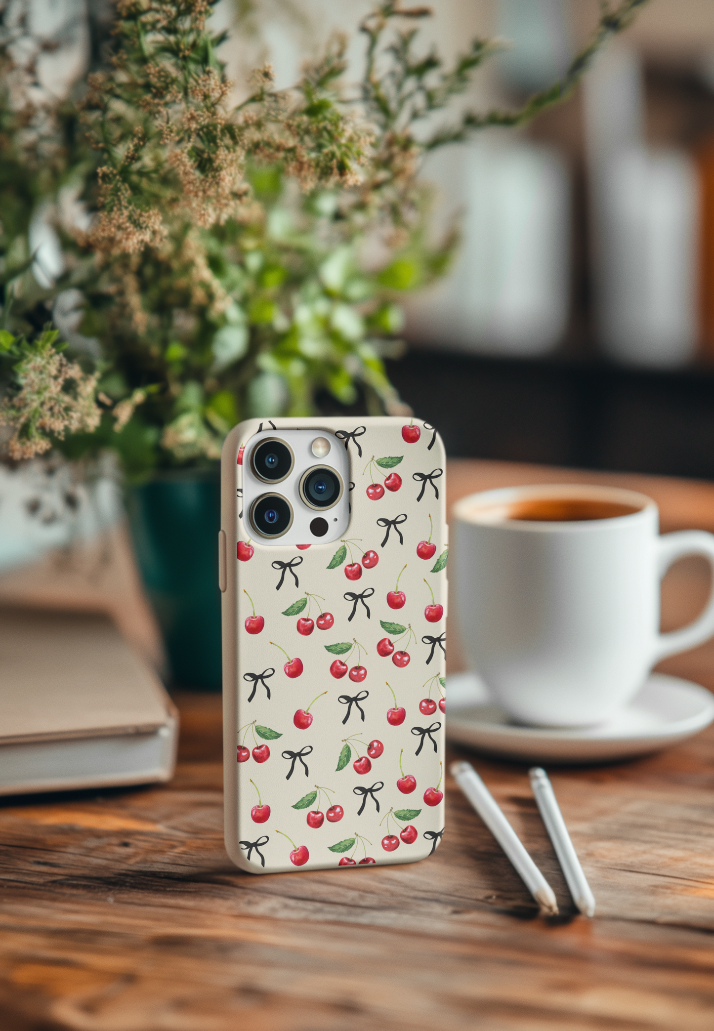 Cherries and Bows Bio Case