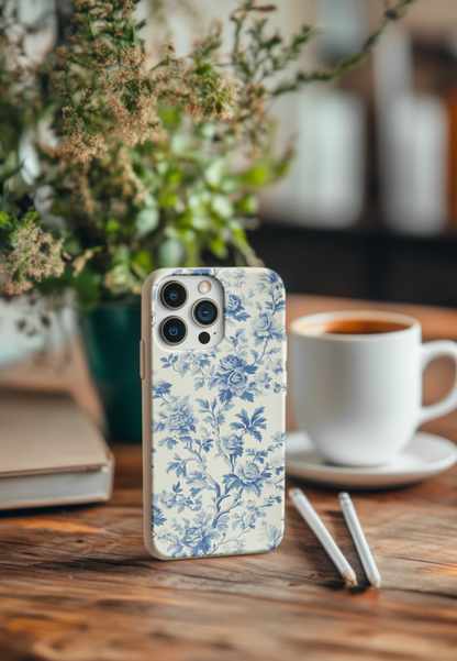 Blue Toile 1 Bio Case